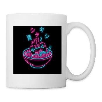 Anime Gamer Shirt - Powered by Ramen & Rage Quits - Mug - white - Right