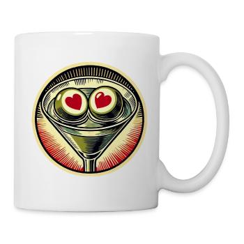 Heart Eyes Martini Retro - Mug - white - Right