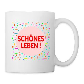 Plan de vie : Belle vie - Mug blanc - blanc - Droite