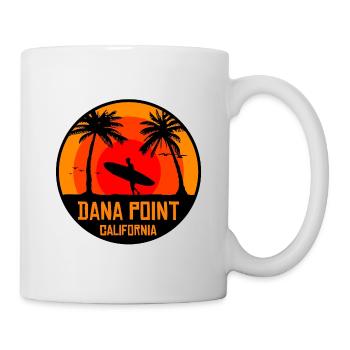 Coucher de soleil sur les surfs de Dana Point - Mug blanc - blanc - Droite