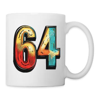 64 chiffres colorés - Mug blanc - blanc - Droite