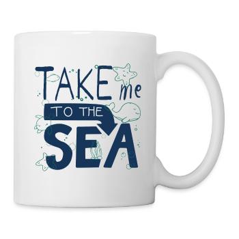 Take Me to the Sea – Doodle Sea Vacation - Mug - white - Right
