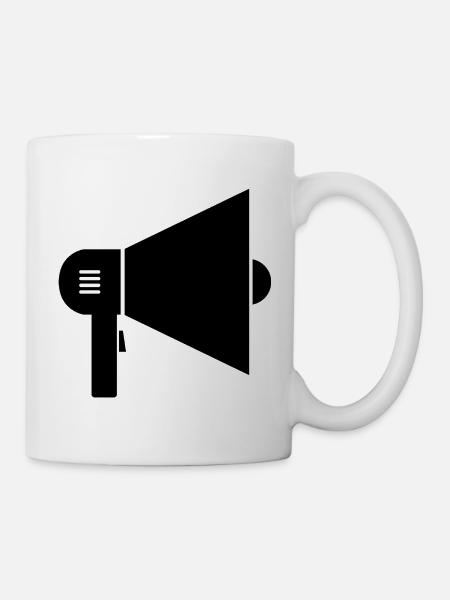 Megafon - Tasse - Weiß