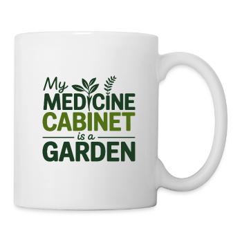 Mein Medizinschrank-Garten Naturheilkunde - Tasse - Weiß - Rechts