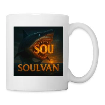 Feuerhai-Seelenwagen - Tasse - Weiß - Rechts