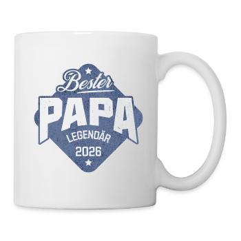 Bester Papa 2026 - Tasse - Weiß - Rechts
