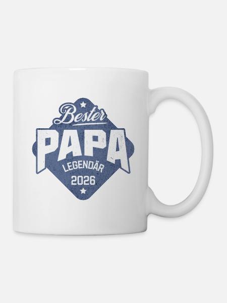 Bester Papa 2026 - Tasse - Weiß