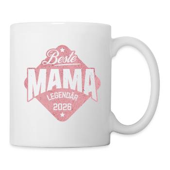 Beste Mama 2026 – Legendär Geschenk für Mutter - Tasse - Weiß - Rechts