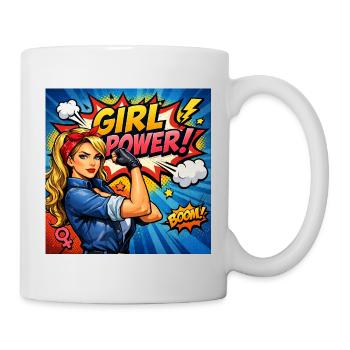 Girl Power Comic Heroine - Mug - white - Right