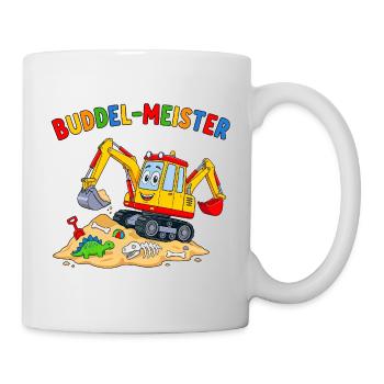 Buddel-Meister Dino-Abenteuer - Tasse - Weiß - Rechts