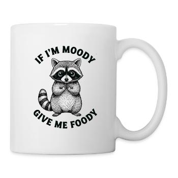 Moody Raccoon Foodie Tee - Mug - white - Right