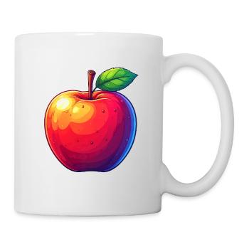 Apfel - Tasse - Weiß - Rechts