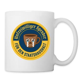 Involuntary donor to the state budget - Mug - white - Right