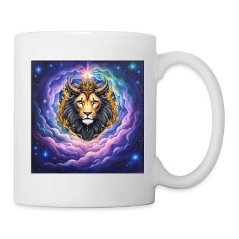 Lion Céleste à la Couronne d’Or - Mug blanc - blanc - Droite