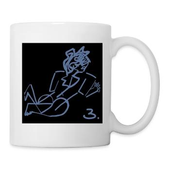 KUNST. NIEMAND. CHARAKTER. NACHRICHT. ZITATE - Tasse - Weiß - Rechts