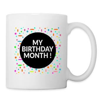 Mon mois d’anniversaire - Mug blanc - blanc - Droite