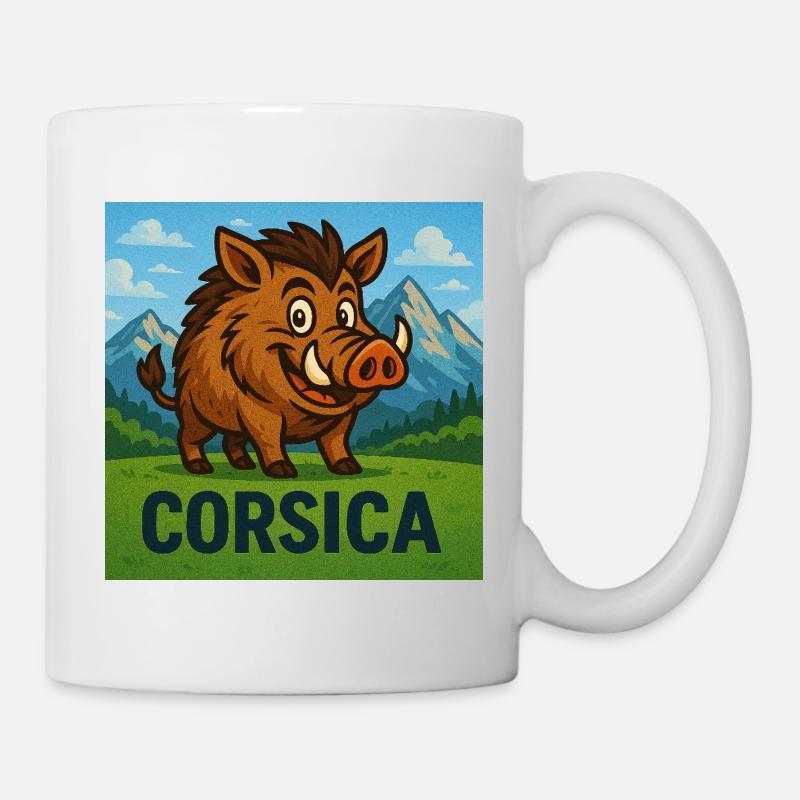 Cignale Corsu - Tasse - Weiß