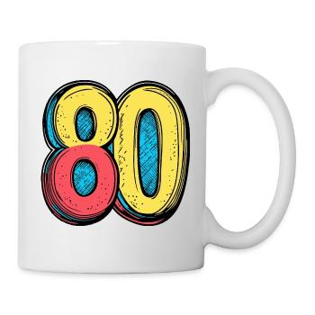 80 Number Colorful - Mug - white - Right