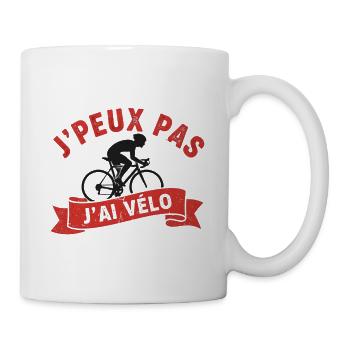 Ich kann kein Fahrrad haben - Tasse - Weiß - Rechts