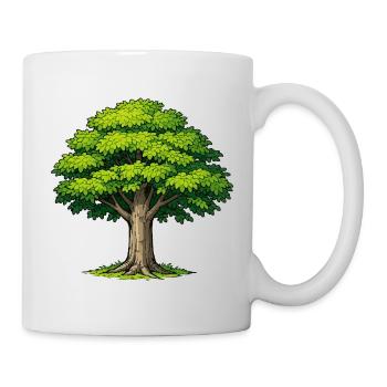 Tree with lush foliage - Mug - white - Right