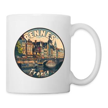 Experience Rennes In France Charming French City - Mug - white - Right