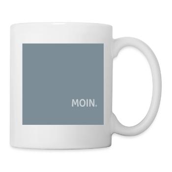 Moin Poster Minimal North German Humor Typography - Mug - white - Right