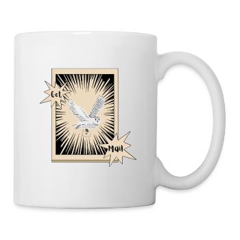 Got Mail Owl Briefeule Schneeeule - Tasse - Weiß - Rechts