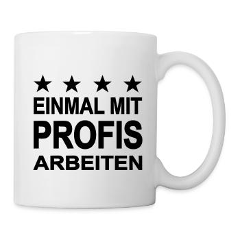 Arbeiten - Tasse - Weiß - Rechts