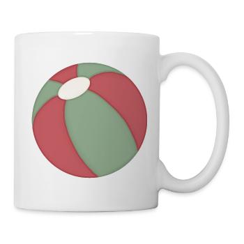 Balle de plage à motif de blocs coloré - Mug blanc - blanc - Droite
