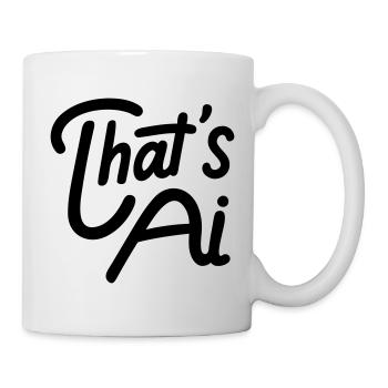 That's AI Handwritten Typography - Mug - white - Right