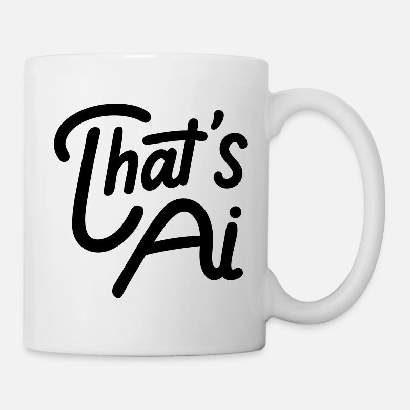 That's AI Handwritten Typography - Mug - white