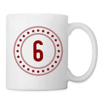 Red Victory Badge 6 - Mug - white - Right
