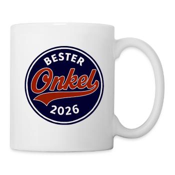 Badge du meilleur oncle 2026 - Mug blanc - blanc - Droite