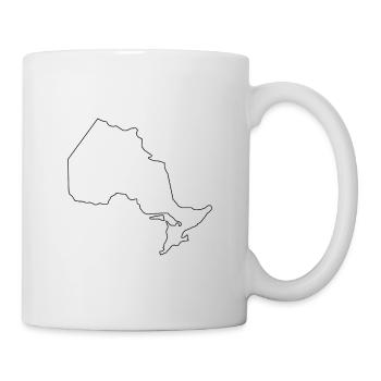 Ontario-Gliederungskarte - Tasse - Weiß - Rechts