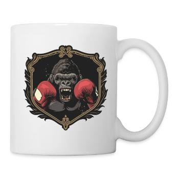 Boxeur Gorilla MMA - Mug blanc - blanc - Droite