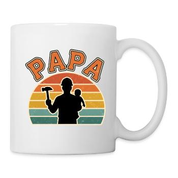 Daddy and Baby at Dusk - Mug - white - Right