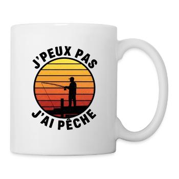 I can't I peach – sunset - Mug - white - Right