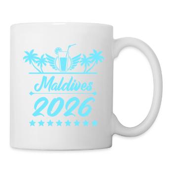 Rêve de plage Maldives 2026 - Mug blanc - blanc - Droite
