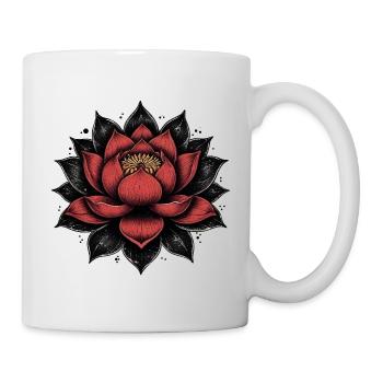 Blütenblätter der Lotusblüte - Tasse - Weiß - Rechts