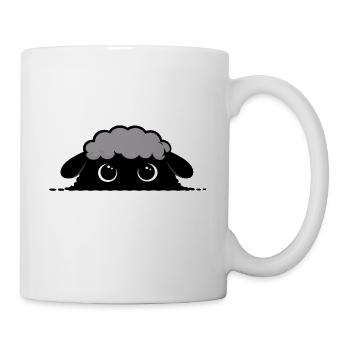 Regard de mouton trouble - Mug blanc - blanc - Droite