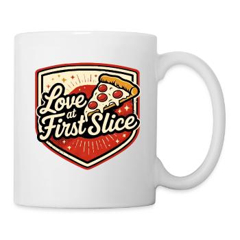 Pizza Love at first Slice - Mug - white - Right