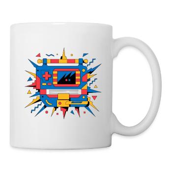 Retro neon console - Mug - white - Right