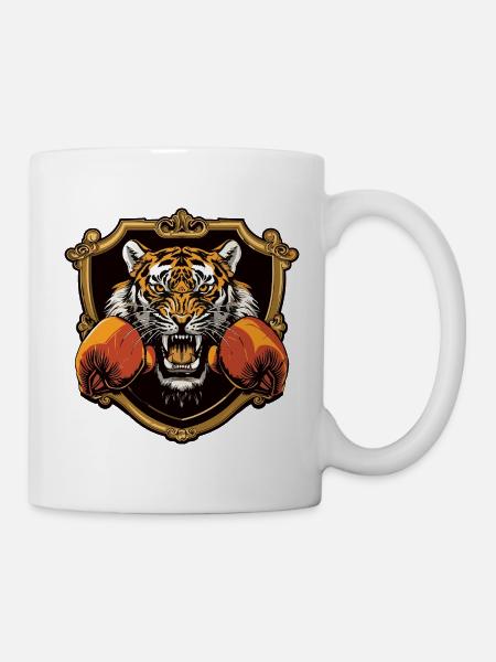 Tiger Boxer MMA - Tasse - Weiß