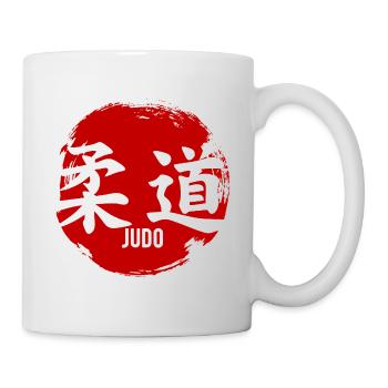 Judo 柔道 Circle Kanji Japanese Martial Art - Mug - white - Right