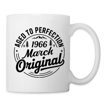 März 1966 – Legende der Gipfel und Berge - Tasse - Weiß - Rechts