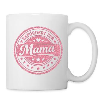 Befördert zur Mama Geschenk - Tasse - Weiß - Rechts