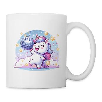 Pastellunicorn Disco Party - Tasse - Weiß - Rechts