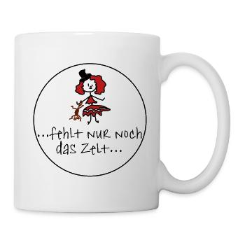 Zelt fehlt - Tasse - Weiß - Rechts