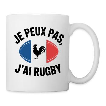 J'peux Pas J'ai trop trop La Flemme - Mug blanc - blanc - Droite