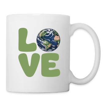 Earth Love Eco Typography - Mug - white - Right